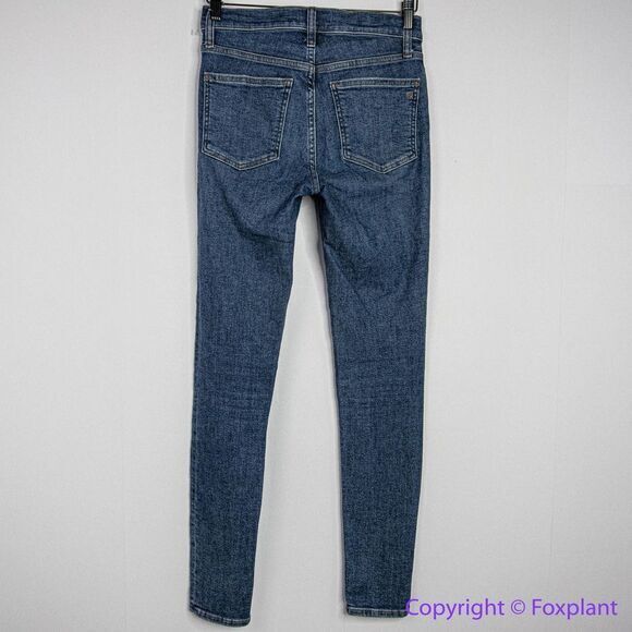 NEW Madewell Tall 9" Mid-Rise Skinny‎ Jeans in Heathfield Wash, 25T - Picture 9 of 16